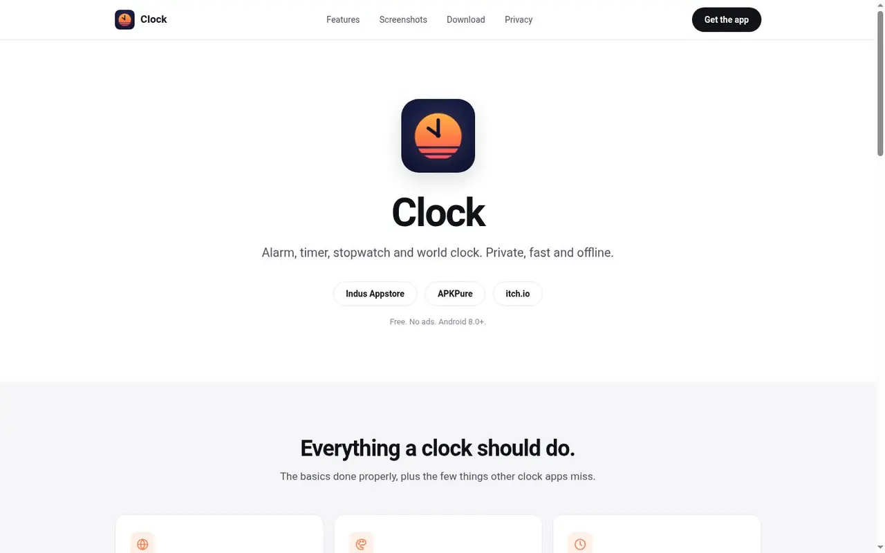 Clock website